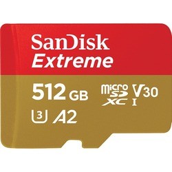 Карта памяти SanDisk Extreme V30 A2 microSDXC UHS-I U3 512Gb