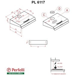 Вытяжка Perfelli PL 6117 IV
