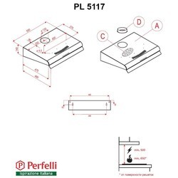 Вытяжка Perfelli PL 5117 W