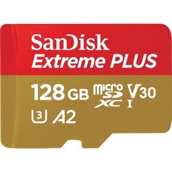 Карта памяти SanDisk Extreme Plus V30 A2 microSDXC UHS-I U3 128Gb