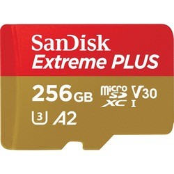 Карта памяти SanDisk Extreme Plus V30 A2 microSDXC UHS-I U3 256Gb