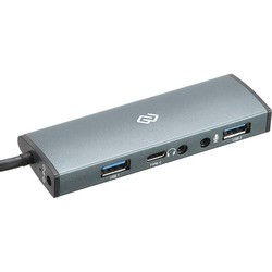 Картридер/USB-хаб Digma HUB-2U3.0CH-UC