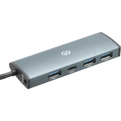 Картридер/USB-хаб Digma HUB-3U3.0C-UC