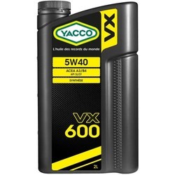 Моторное масло Yacco VX 600 5W-40 2L