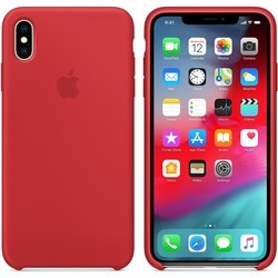 Чехол Apple Silicone Case for iPhone XS Max (красный)
