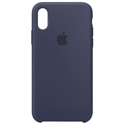 Чехол Apple Silicone Case for iPhone X/XS (синий)