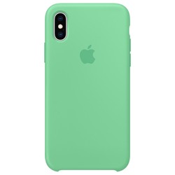 Чехол Apple Silicone Case for iPhone X/XS (зеленый)