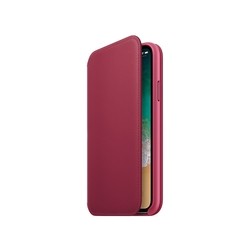 Чехол Apple Leather Case for iPhone X/XS (розовый)