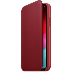 Чехол Apple Leather Folio for iPhone X/XS (розовый)