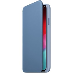 Чехол Apple Leather Folio for iPhone XS Max (розовый)