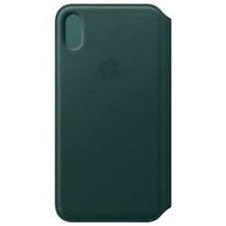 Чехол Apple Leather Folio for iPhone XS Max (зеленый)