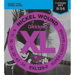 Струны DAddario XL Nickel Wound 7-String 9-54