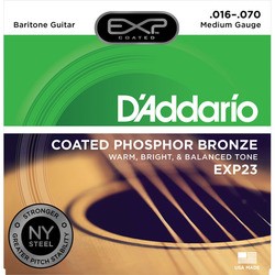 Струны DAddario EXP Coated Phosphor Bronze 16-70