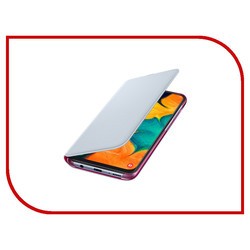 Чехол Samsung Wallet Cover for Galaxy A30 (белый)