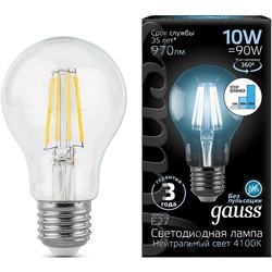 Лампочка Gauss LED A60 10W 2700K E27 102802110-S
