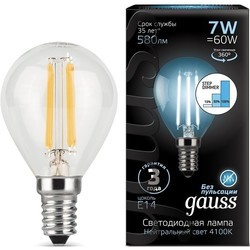 Лампочка Gauss LED G45 7W 2700K E14 105801107-S