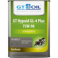 Трансмиссионное масло GT OIL GT Hypoid GL-4 Plus 75W-90 4L