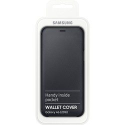 Чехол Samsung Wallet Cover for Galaxy A6 (синий)