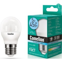 Лампочка Camelion LED5-G45 5W 4500K E27