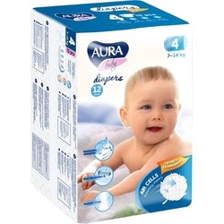 Подгузники Aura Baby 4 / 12 pcs