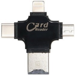 Картридер/USB-хаб Coteetci 4 in 1 Card Reader