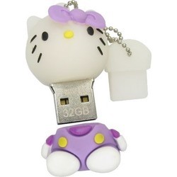 USB Flash (флешка) Uniq Hello Kitty Sitting Head 3.0 128Gb