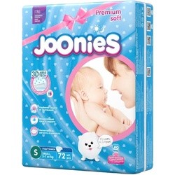 Подгузники Joonies Premium Soft Diapers S / 72 pcs