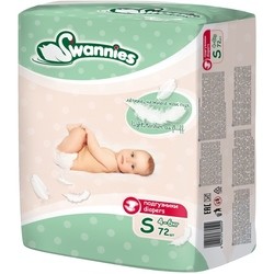 Подгузники Swannies Diapers S / 72 pcs