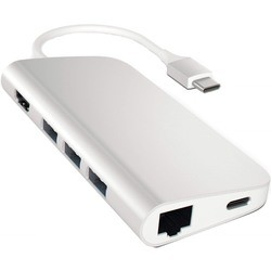 Картридер/USB-хаб Satechi Type-C Multi-Port Adapter 4K with Ethernet (золотистый)