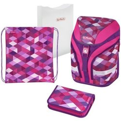 Школьный рюкзак (ранец) Herlitz Motion Plus Cubes
