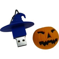 USB Flash (флешка) Uniq Halloween Pumpkin in a Hat