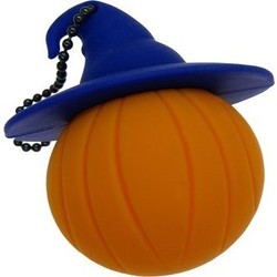 USB Flash (флешка) Uniq Halloween Pumpkin in a Hat 4Gb