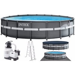 Каркасный бассейн Intex 26330 (серый)