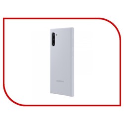 Чехол Samsung Silicone Cover for Galaxy Note10 (серебристый)