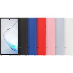 Чехол Samsung Silicone Cover for Galaxy Note10 Plus (белый)