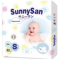 Подгузники SunnySan Diapers S / 82 pcs