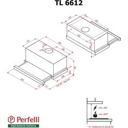 Вытяжка Perfelli TL 6612 BL LED