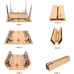 Туристическая мебель KingCamp Folding Bamboo Table S