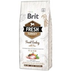 Корм для собак Brit Fresh Turkey with Pea Adult Fit & Slim 12 kg