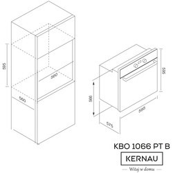 Духовой шкаф Kernau KBO 1066 PT B