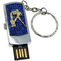 USB Flash (флешка) Uniq Zodiak Crystal Aquarius 8Gb