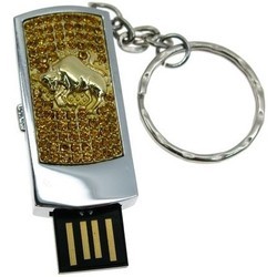 USB Flash (флешка) Uniq Zodiak Crystal Calf 8Gb