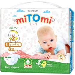 Подгузники miTOmi Diapers S / 82 pcs