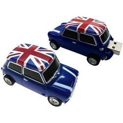 USB Flash (флешка) Uniq Car Mini Cooper Flag of Great Britain 32Gb