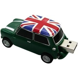 USB Flash (флешка) Uniq Car Mini Cooper Flag of Great Britain 64Gb