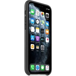 Чехол Apple Leather Case for iPhone 11 Pro (черный)