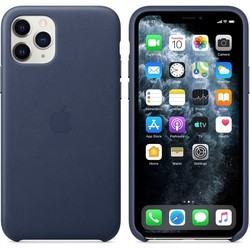 Чехол Apple Leather Case for iPhone 11 Pro (черный)