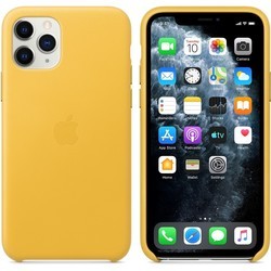 Чехол Apple Leather Case for iPhone 11 Pro (желтый)