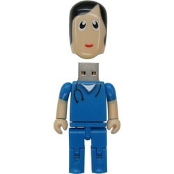 USB Flash (флешка) Uniq Heroes Male Nurse in Blue 3.0 8Gb