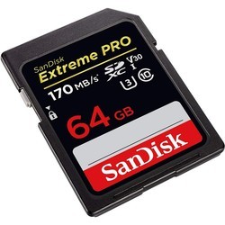 Карта памяти SanDisk Extreme Pro V30 SDXC UHS-I U3 64Gb